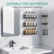 Shower Caddy 6-Pack, Advanced Rustproof Design, No Drilling Adhesive Shelves, Rack with Soap Holder, Large Capacity Bathroom Organizers and Storage, Wall-Mounted Kitchen & Home Decor